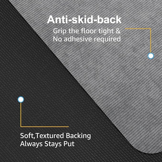 Placoot Desk Chair Mat for Hardwood Floor & Tile 55"x35" Office Chair Mat for Rolling Chairs Large Anti-Slip-Recyclable Material Computer Rug for Office