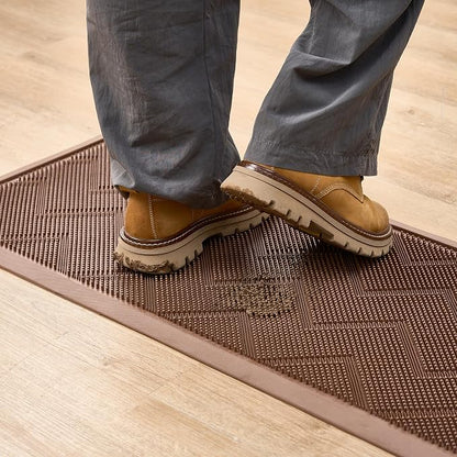 HAMARA Front Door Mat for Outside Entrance 35.5"x17" – Anti-Slip Dirt-Trapping by HAMARA