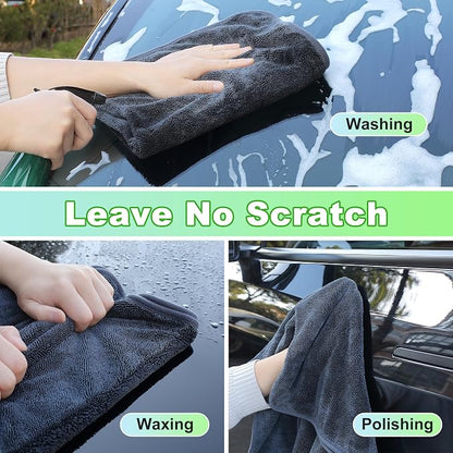 JOYMOOP Microfiber Towels for Cars, 3 Pack 35.4" x 23.6" Car Drying Towel - Image 6