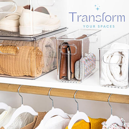 Plastic Food Storage 2 Pack Clear Container Bin - Image 5