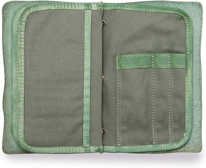 Genuine Leather Nomad Organizer Travel Wallet | Women's Wallet Clutch Passport Holder