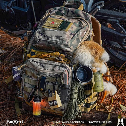 52L Tactical Backpack Military Molle Assault Pack - 3 Day Bugout Survival Rucksack, Hydration Compatible,Tan