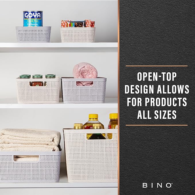 BINO | Woven Plastic Basket | Small, Space - Image 5