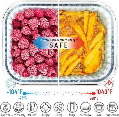 Ribbed Glass Tupperware Set - Image 4