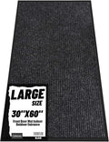 Front Door Mat Indoor Outdoor Entrance, 30" x 60" Dirt Resistant and Absorbent Door Mat, TPR Backing Non-Slip Doormats, Easy to Clean, Low Profile Welcome Floor Mat for Outside Entry