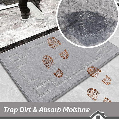 BEQHAUSE Door Mat 20" x 32", Non-Slip Door Mats Indoor Entryway Rugs Washable - Image 4