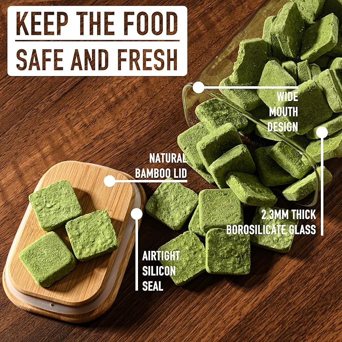 37oz Rectangle Airtight Glass Storage Containers - Image 4