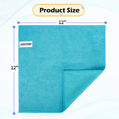 FIXSMITH Microfiber Cleaning Cloth, 50 Pack Cleaning Rags, Cleaning Towels - Image 9
