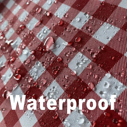 Waterproof Checkered Tablecloth Fabric - Image 2