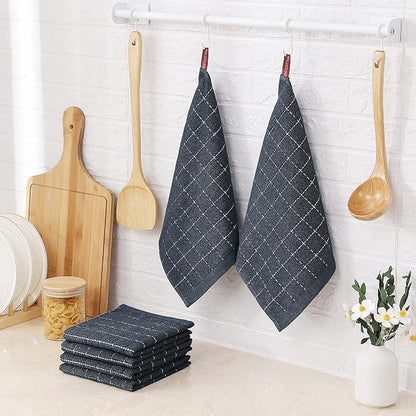 Homaxy 100% Cotton Terry Kitchen Dish Cloths, Ultra Soft and Absorbent Dish - Image 6