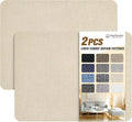 Coarse Linen Repair Patches, Self-Adhesive Linen Fabric Patches, 8X11 inch 2 PCS, Multi Color, Can be Used for Linen Sofa Repair and Linen Clothes Repair(8" x 11"-2PCS,Light Beige)