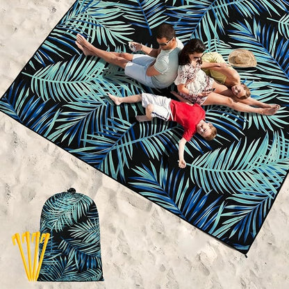 HIHOHO Beach Blanket Waterproof Sandproof Extra Large Beach Mat 79" X - Image 6