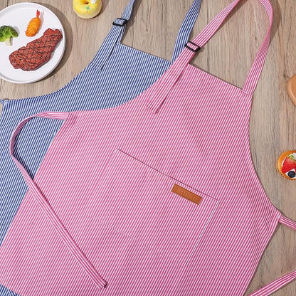 2 Pack Stripes Kids Apron, Kids Cooking Aprons - Image 6