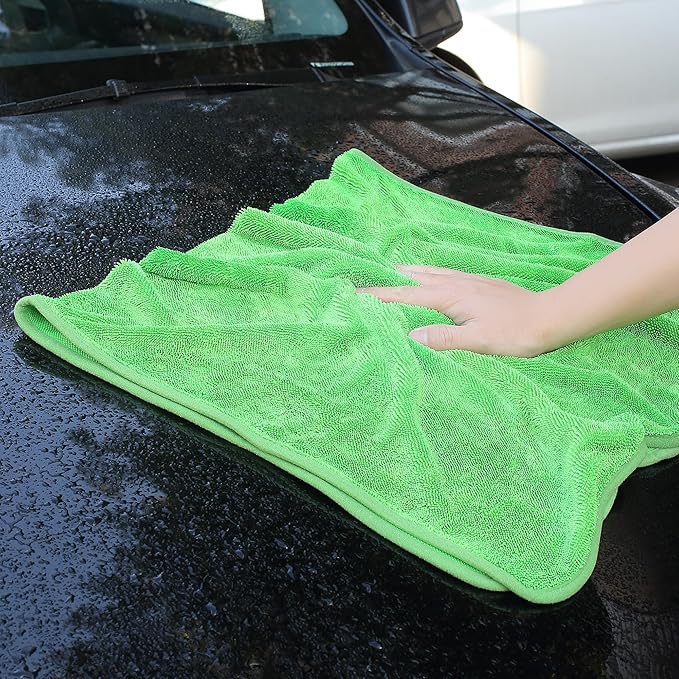 JOYMOOP Microfiber Towels for Cars, 35.4" x 23.6" Car Drying Towel, Quick - Image 2