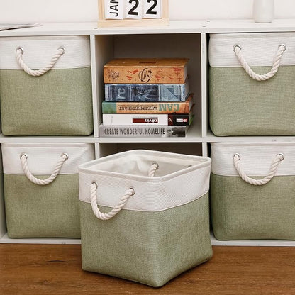 Cube Storage Bins, Collapsible Fabric Storage Cubes Bins, 11 Inch Cube Storage - Image 5