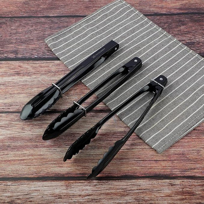 MSY BIGSUNNY 9 Inch Kitchen Food Tongs, Buffet Tongs, Serving Tongs - Image 3