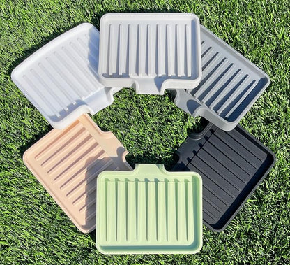 Happitasa Silicone Soap Dish Tray and Sponge Holder - Image 6