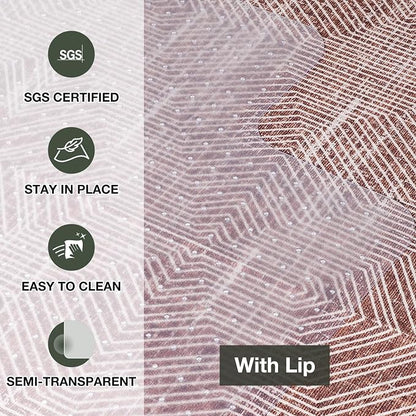 Chair Mat for Carpet, Beveled Edge Vinyl Mat - Image 8