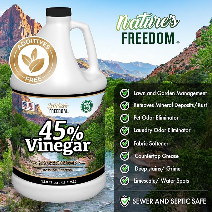 Nature's Freedom 45% Concentrated Vinegar, 4 Gallons - Image 4