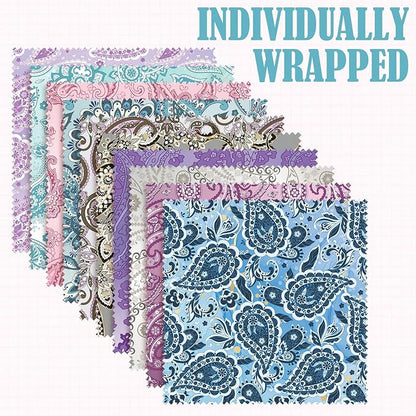 Sinmoe 20 Pcs Microfiber Cleaning Cloth Cute Paisley Waves Design Microfiber - Image 2