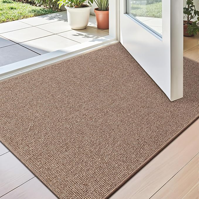 LUMI Indoor Door Mat 32"x47", Ultra Thin Low Profile Non-Slip Doormat by LUMI