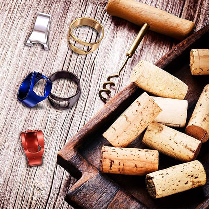 Boao 10 Pieces Bottle Opener Ring stainless Steel Beer Finger Bottle Opener - Image 5