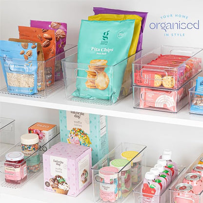 Plastic Food Storage 6 Pack Clear Container Bin - Image 7