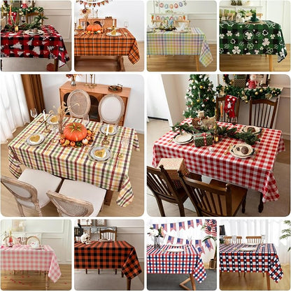 Classic Gingham Tablecloth Fabric - Image 4