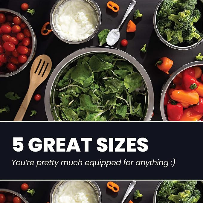 WHYSKO Meal Prep Stainless Steel Mixing Bowl Home, Refrigerator, and Kitchen - Image 2