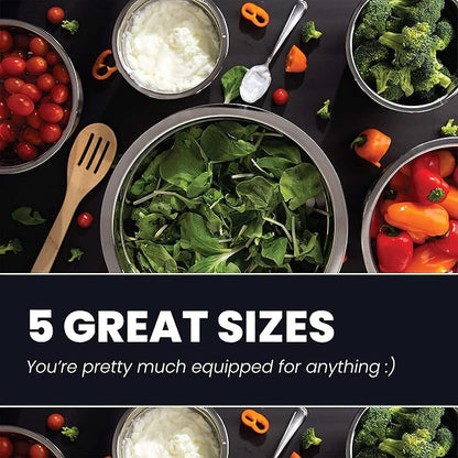 WHYSKO Meal Prep Stainless Steel Mixing Bowl Home, Refrigerator, and Kitchen - Image 2