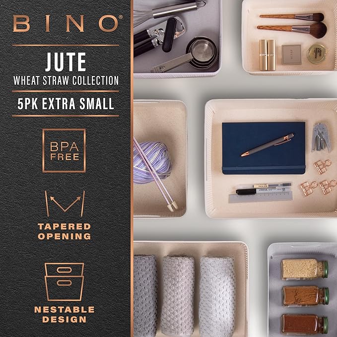 BINO | Woven Plastic Basket | XS, Space - Image 2