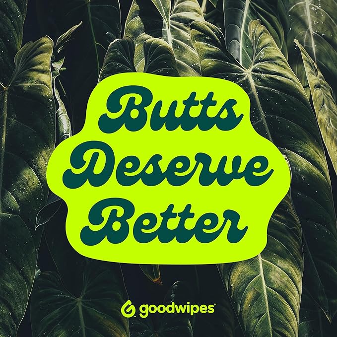 goodwipes Flushable Wipes - Individually Wrapped Butt Wipe for On-the-Go Adults - Portable Mini Wipes - Travel Essentials - Sewer & Septic Safe - Botanical Bliss, 32 Count (1 Pack)