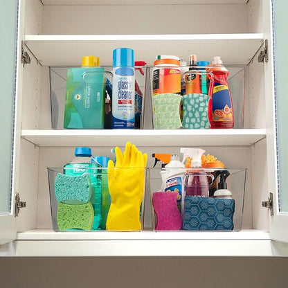 ClearSpace Clear Plastic Storage Bins – XL 8 Pack Perfect Kitchen or Pantry - Image 2