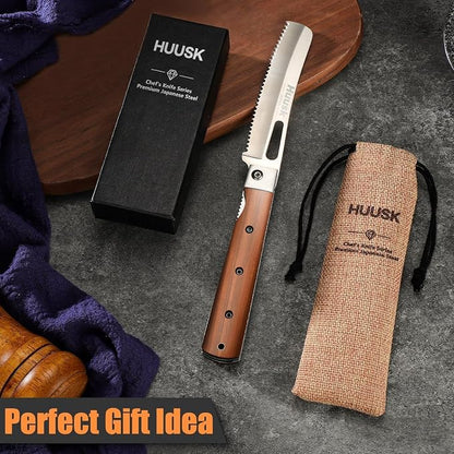 HUUSK Folding Bread Knife for Homemade Bread, Portable Bread Knives - Image 7