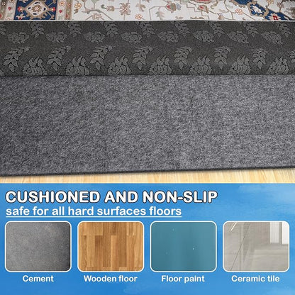 Non-Slip Rug Pads 6 x 9 ft, 100% Waterproof Extra Large Area Rugs Non Skid Rug - Image 8