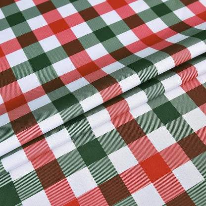 Waterproof Christmas Plaid Tablecloth Fabric - Image 8
