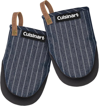 Cuisinart Heritage Mini Oven Mitts – 5.5” x 7” Heat-Resistant Kitchen Mitts by BestBrands