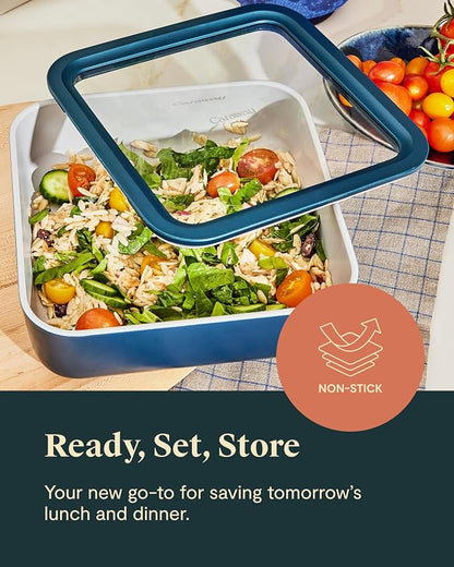 Caraway 6pc Glass Food Storage Set – 10 Cup Food Containers - Image 4