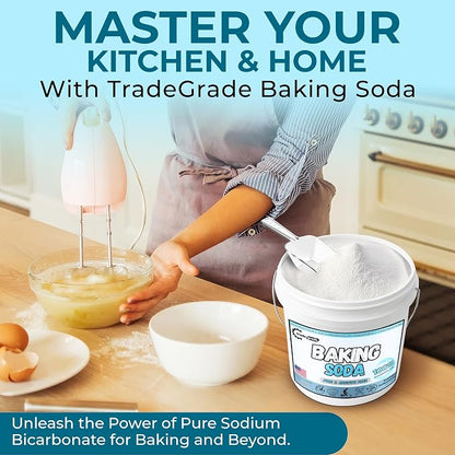 TradeGrade Pure Baking Soda Powder – 30 lb Bucket, Sodium Bicarbonate Powder | - Image 3