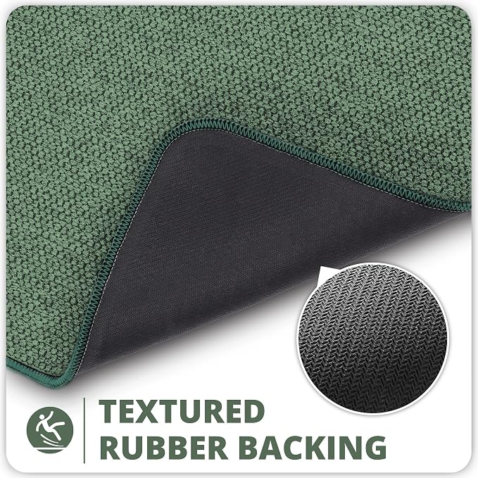 Toilet Rugs U Shaped Bathroom Rug, Machine Washable Non Slip Quick Dry Super - Image 4