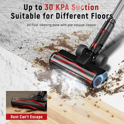 Cordless Vacuum Cleaner, 30Kpa Home Stick Vacuum, Smart Display & 1.5L Dust Cup - Image 3