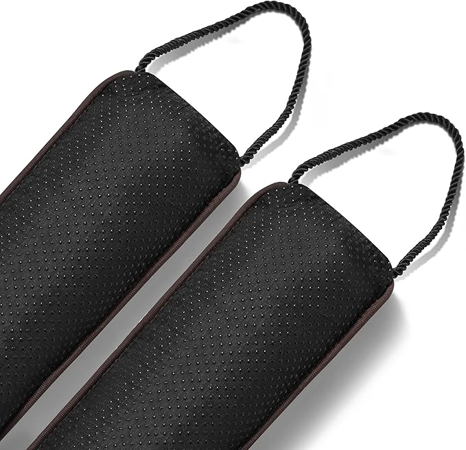 Sunolga 2-Pack 36" Door Draft Stopper Blocks Hot and Cold Air with Removable Washable Cover for Gaps Up to 3", All-Season Seal for Noise, Wind, Door Sweep for Bottom of Door, Home Essentials, Brown