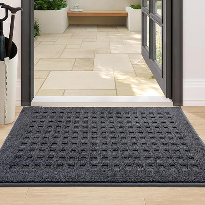 BEQHAUSE Waffle Door Mats Indoor 24"x36", Dog Mat by BEQHAUSE