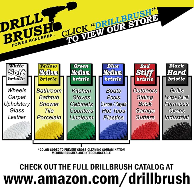 Drillbrush Boat Accessories – Kayak Cleaning Kit – Boat Cleaning Brush Kit – - Image 7