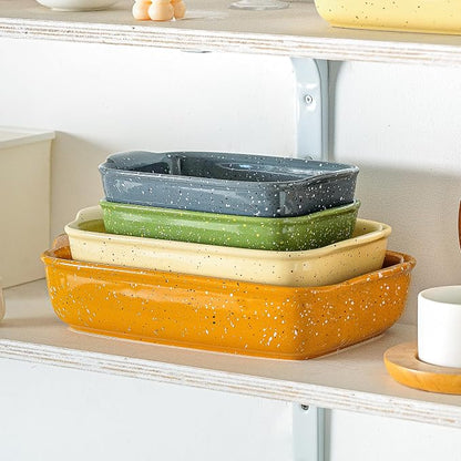 Ceramic Baking Dish Set of 3, Casserole - Image 7