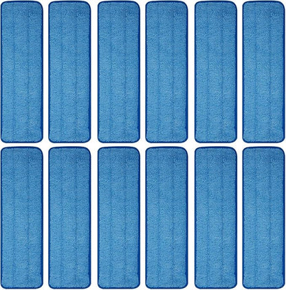 12 Pack Microfiber Mop Pad Universal Commercial/Industrial/Professional 17-18 by Unknown