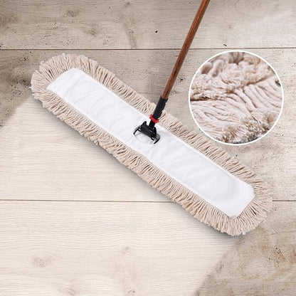 Matthew Cleaning 36'' Cotton Dust Mop Refill Washable Thick Tufted Replacement - Image 7