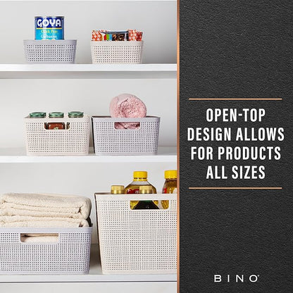 BINO | Woven Plastic Basket | Large, Space - Image 5