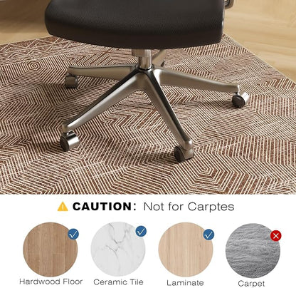 Office Chair Mat for Hardwood & Tile Floor, Anti-Slip Under Desk Rug Floor - Image 5