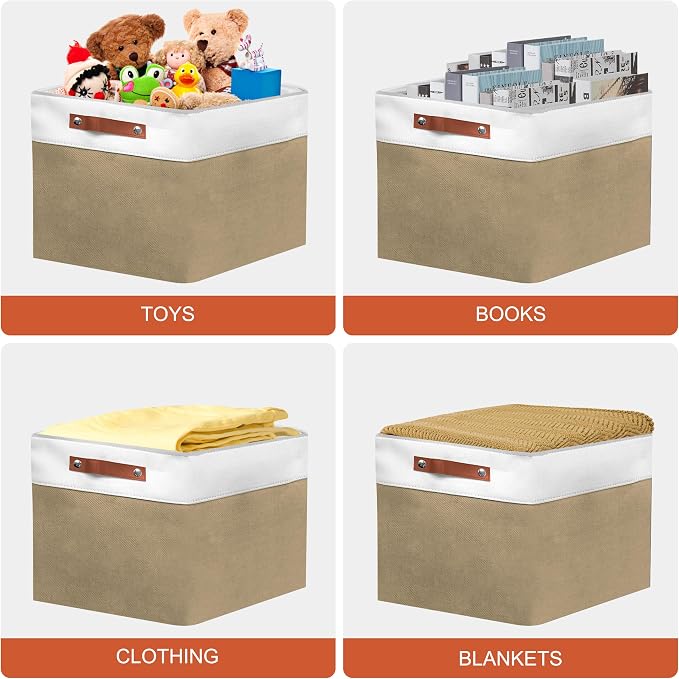 13in Open Fabric Storage Basket - Image 5